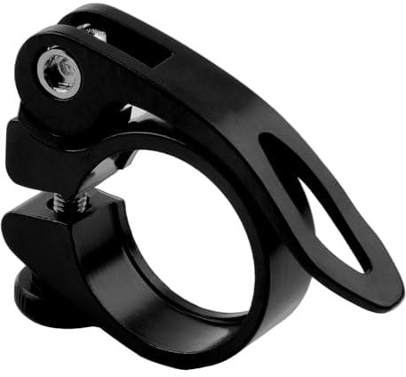 Aluminum Alloy Bike Seatpost Collar, 31.8mm/27.2/28.6mm Quick Release Seat Post Clamp for Road & Mountain Bikes