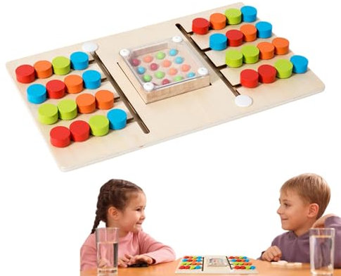 Color Matching Puzzle Toy | Kids Matching Color Toy | Puzzle Board Game | Two-Player Board Game | Wooden Educational Board Game | Table Game Puzzle for Skill-Building Fun