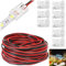 10m 22 AWG 2 Pin LED Streifen Verlängerungskabel LED Strip Anschlusskabel, mit 10 Stück 2P-8mm 12v-24V kabel, für SMD 3528 2835 5050 5630+10pcs 8mm 2 Polig LED Lückenlose Stecker
