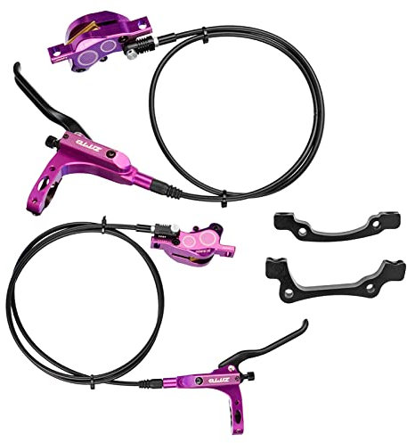 4-Piston MTB Hydraulic Bike Disc Brake Aluminum Front and Rear Caliper Brakes for Road Bike Mountain Bike