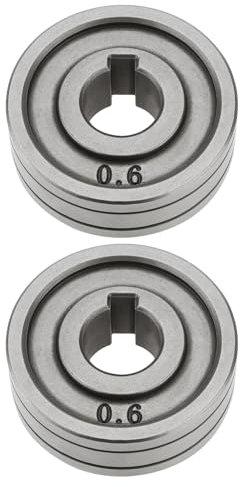 YINETTECH 2 Pieces 30mm Wire Machine Feed Drive Rollers Compatible with MIG Compatible with MAG Welders Equipment Parts (0.6mm/0.8mm V Groove)