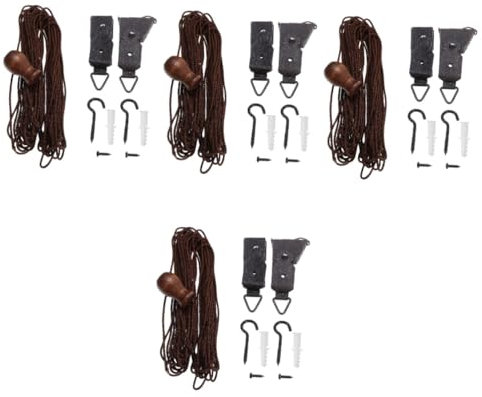 DOITOOL 4 Set Di Accessori Per Tende In Bambù Motore Per Tapparelle Avvolgibili Senza Fili Clip Per Tende Da Finestra Distanziatori Per Tende Pezzi Di Ricambio Accessori Per