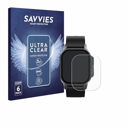 Savvies Schutzfolie für RAYOFI DM62 | 6 Stück Transparenter Displayschutz Made in Germany Ultra-Klar Displayschutz-Folie