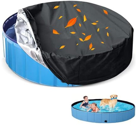 Outdoor Swimming Pool Cover, Inground Pool Cover, Waterproof Sunproof Above Ground Pool Cover, Round Pool Cover(15ft)