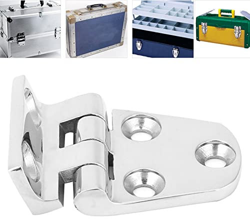 Spacnana Glattes Edelstahl 316 Scharnier, Spiegel Polierte Einfache Installation, Langlebige Leistung für Hausschränke, Hardwarehinge (54 * 37MM)