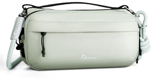 SIMTOP Custodia per cellulare con portafoglio da donna, protezione RFID, con 2 tasche con chiusura lampo, borsa a tracolla moderna, piccola tracolla regolabile