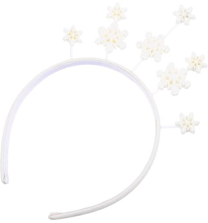 LOLIPPYY Schneeflocke Stirnband Weihnachten Party Junge Mädchen Haarband Kopfschmuck Haarreif Festive Look Accessoire Geschenk für Familie Freunde