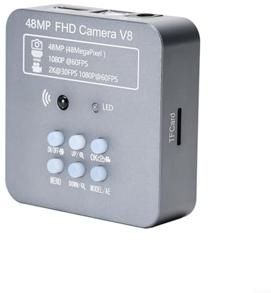 1080P Mikroskope Kamera 60fps 2K Video 48MP Foto HD Industrie Elektronisch Digital Video Mikroskope Kameras (EU 220V)