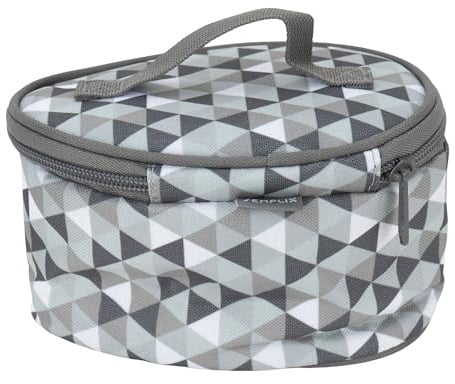 SEMPLIX Soft-Reisebügeleisentasche Diamond – kompakte, gepolsterte Schutztasche für Mini-Reisebügeleisen, ideal für Reisen, Nähkurse & Aufbewahrung (Gray)