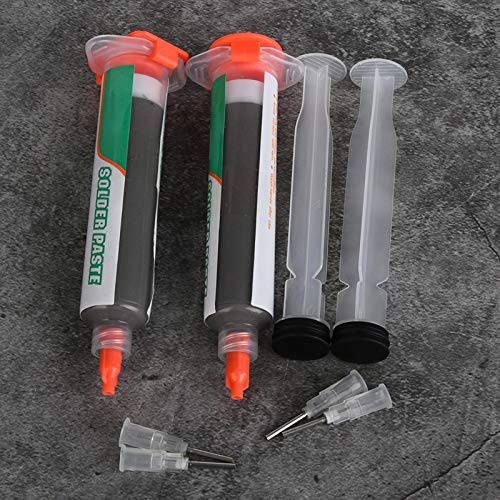 Jeffergarden Lotpastenspritze für Niedrige Temperaturen, Transparente Lotpaste mit Hervorragender Haftung für Leiterplatten und Haushaltsgeräte (301B)