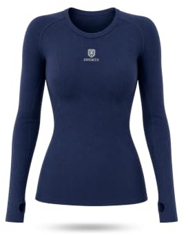 SWORTS Damen Baselayer Sport I Langarm Funktions-Oberteil mit Kompression & Daumenloch (Performance Longsleeve)