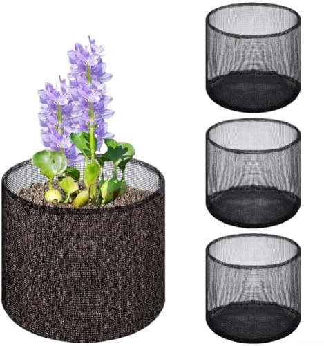 Plant Bag, Reusable PVC Garden Pond Growing Bags for Aquatic Plants Water Lily Lotus Planting Container(B)