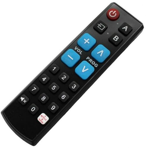 Senioren Fernbedienung Grosse Tasten sofort Einsatzbereit und Lernfähig für alle Hisence TV
