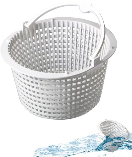 YZDYSHJ Cestello Skimmer Piscina 19 cm - Filtro di Ricambio in Plastica Resistente, Facile da Installare, Universale per Pulizia e Manutenzione, Cestino Filtrante per Detriti e Foglie (19cm)