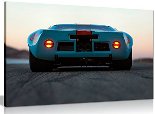 Panther Print Kunstdruck auf Leinwand, Motiv: Ford Gt40 Gulf Oil Livery Le Mans 1968 (45,7 x 30,5 cm)
