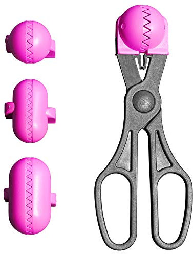La Croquetera Color Rosa Multiuso con 4 moldes Intercambiables para masas-para croquetas, albóndigas, Bolas, sushi-100% español : Patentado y Fabricado en España, 1 utensilio