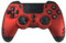 Steelplay, Metaltech, manette de jeu sans fil, gamepad avec double système de vibration, manette bluetooth compatible avec PS4, compatible avec PS3 et compatible avec PC - Rouge