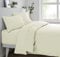 Sleepdown Fitted Sheet Super Soft Cosy Easy Care Polycotton Bed Linen Luxury Bedding Bedsheet 25 cm Deep Non Iron - Ivory - Super King