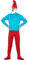 Funidelia | Déguisement de Grand Schtroumpf 100% Officielle pour Homme M-L The Smurfs, Dessins Animés, Les Schtroumpfs, Petit Nain - Couleur: Rouge, Accessoire pour déguisement