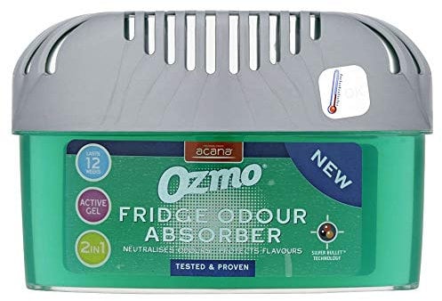 Caraselle 2 x Ozmo Fridge Freshener - Area Deodorizer, Wax, Green, Kitchen, Indoor Living Spaces