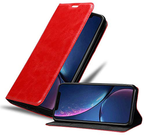 Cadorabo Custodia Libro per Apple iPhone 11 (XI) in ROSSO MELA - con Vani di Carte, Funzione Stand e Chiusura Magnetica - Portafoglio Cover Case Wallet Book Etui Protezione