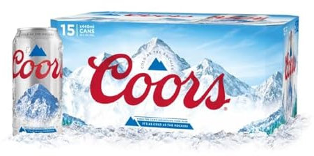 Coors Lager Beer 15 x 440 ml (cans)