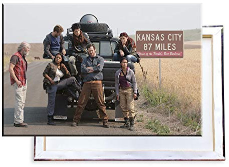 Unified Distribution Z Nation - 60x40 cm Kunstdruck auf Leinwand • erstklassige Druckqualität • Dekoration • Wandbild