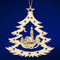 SIKORA BS-LS Traditionelle Filigrane Christbaumschmuck Holzanhänger aus nachhaltiger Herstellung - 28 Modelle wählbar, Modell:B4 Baum Dorfkirche H 8.8cm