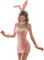Sexy Bunny Girl Outfit Cosplay Kostüm Set Anime Dessous für Frauen (Rosa)