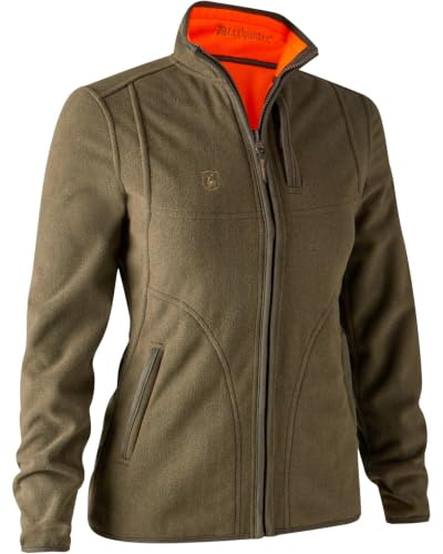 Deerhunter Lady Pam Bonded Fleece Jacke - Reversible orange