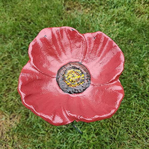 Garden Ornaments & Accessories Poppy Bird Feeder On Spike Cast Iron