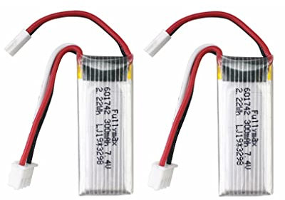 7.4V 300mAh High-rate Lithium Battery for WLToys F959 F959S XK A600 A700 A800 A430 RC Airplane Model Fixed-wing Glider Rechargeable Battery