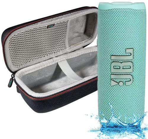 JBL Flip 6 - Waterproof Portable Bluetooth Speaker, Powerful Sound and deep bass, IPX7 Waterproof, 12 Hours of Playtime with Megen Hardshell Case - Teal
