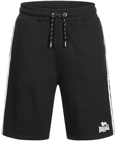 Lonsdale Men's CRAIGSTON Dress Pants, Black/White, XL