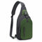 REETEE Leichte Brusttasche Sling Schulter Rucksäcke, Brusttasche Herren mit Verstellbarem Schultergurt, Umhängetasche Crossbody Bag Backpack für Outdoorsport, Radfahren, Hundewandern (dunkelgrün) …
