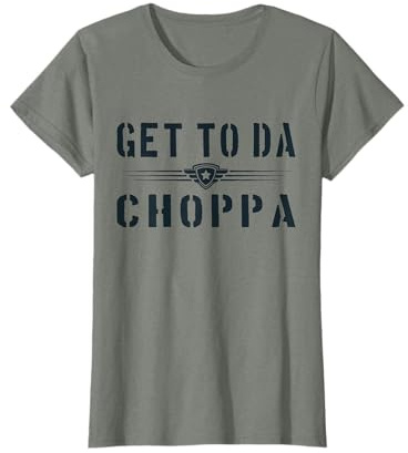 Get To Da Choppa Funny Retro T-Shirt