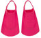 arena Unisex Kids Junior Swim Training Fins for Lap Swimming, Open Heel and Hydrodynamic Slits, Pink, Size 3-3.5 US, 34-35