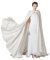 BEAUTELICATE Umhang Damen mit Kapuze Satin Cape Mantel Lang Umhang für Hochzeit Brautkleid Fasching Halloween Kostüm Mittelalter Robe Vampir Hexen (Elfenbein - Lang Schwanz)