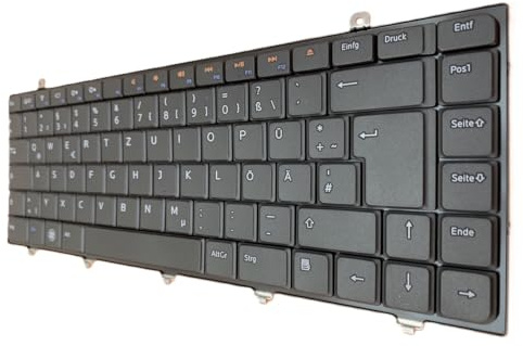 T-ProTek Schwarz - Deutsche (GR) Tastatur kompatibel für Dell Studio 14 Serie