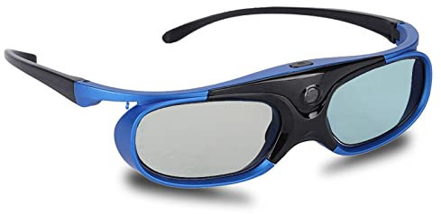 Sxhlseller Active Shutter 3D-Brille, DLP-Link-Projektor, HD-Objektiv, Wiederaufladbar, Großer Betrachtungswinkel, Kompatibel mit Dem RF 3D-Fernseher von, Epson,und
