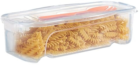 JPSDOWS Cocedor de Pasta para microondas,Caja hermética para cocinar Fideos Espaguetis - Contenedores organizadores para Nevera, Caja para cocinar Fideos Espagueti, recipientes para Frutas