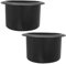 JNNJ 2 Pieces Car Cup Holder, Leakproof Center Console Cup Holder Insert, Recessed Plastic Cup Holder for Car, Center Console Accessories Slot Slip Limit Water Cups Organiser for Car(63x108mm)