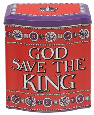 Elite Gift Boxes Emma Bridgewater - God Save The King Bow Fronted Caddy Tea Caddy 141 X 104 X 152mm, ROY3189