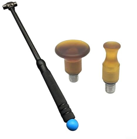 Kit di riparazione per ammaccature senza vernice, con martello, strumenti per rimuovere le ammaccature della portiera del frigorifero (3 pezzi)