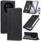 Jasonyu Coque pour Honor Magic 6 Pro,Housse Etui en Cuir PU Portefeuille [Antichoc] [Magnétique] [Porte Cartes] [Stand Fonction] Flip Coque (Noir)