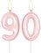 Hot Pink Happy 90th Birthday Candle,Pink Number 90 Candle,Birthday Cake Candle Decorations,Cake Candles Cake Toppers for Girls Women,Wedding Anniversary