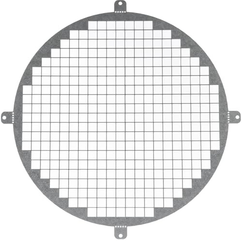 Repa Market Rejilla de Ventilación Redonda de Acero Galvanizado de 25,4 cm para Espacio de Arrastre - Protector de Ventilación de Entrada y Salida - Malla de Protección Universal de Metal para