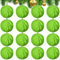 NAOLVE Stück Lime Green Plüsch Weihnachtskugeln Dekoration Plüsch Elf Dekoration Baum Grün Weihnachtsdekoration Soft Faux Plüsch Kugeln Dekoration Weihnachten Party Baum Home Furnishings (16, Rund)