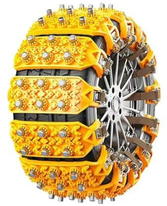 ZHSDMB Schneeketten für VW Sharan 2012-2021 2022 2023-pr, Auto Reifen Ketten, 1 Minuten Schneeketten Schnellmontage, Verstellbare, Notfall Schneereifenketten Robust Langlebig,A-6PCS
