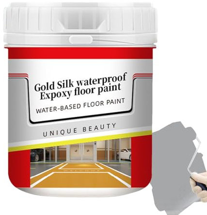 shpuuyy Pintura para pisos, pintura antideslizante impermeable para suelos de hormigón, para uso interior y exterior, bloquea el aire y el agua, pintura epoxi para carreteras residenciales